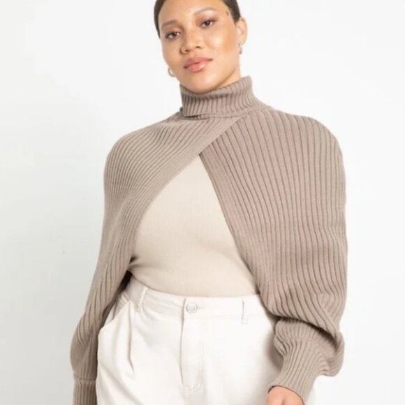 Eloquii Tops - Eloquii Turtleneck Sweater Sleeve Scarf Size 22/24